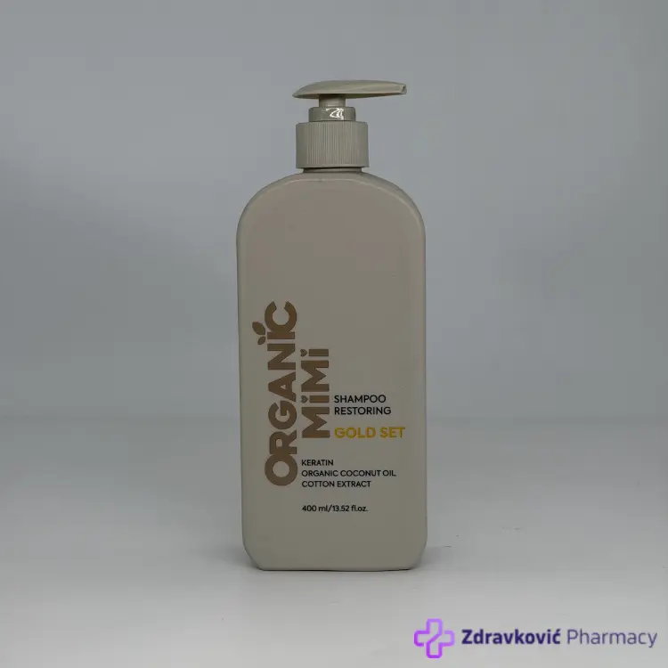 Organic Mimi šampon Gold set za oštećenu kosu, 400ml