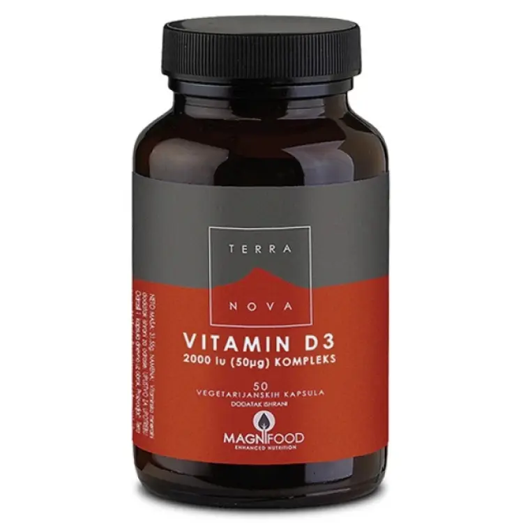 Terranova Vitamin D3 2000 IU 50 kapsula
