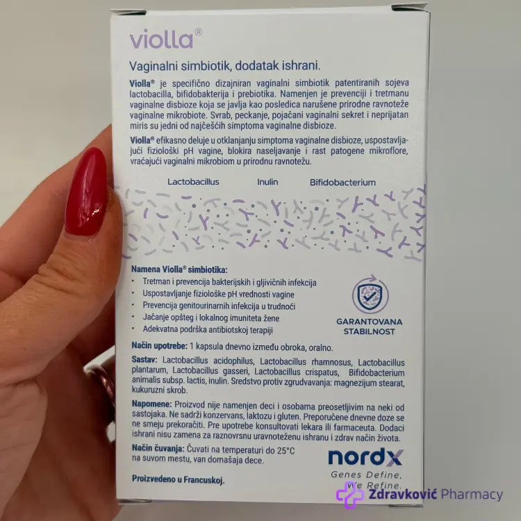 NORDX VIOLLA VAGINALNI PROBIOTIK KAPSULE 14 KOMADA