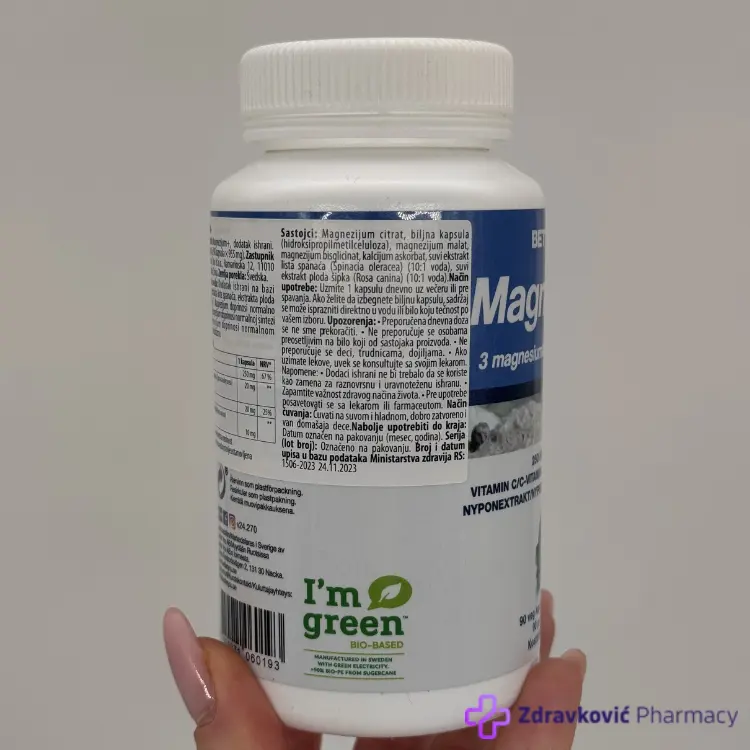 Better You Magnezijum+ 250mg, 90kapsula - Slika 2