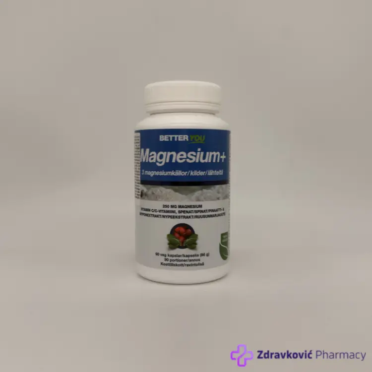 Better You Magnezijum+ 250mg, 90kapsula