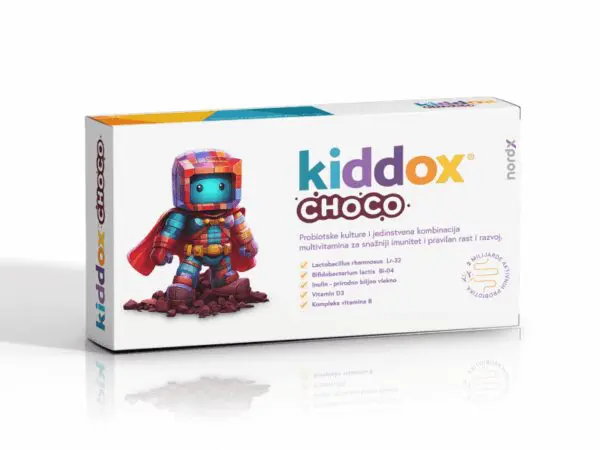 Kiddox Choco probiotik kockice, 20 komada