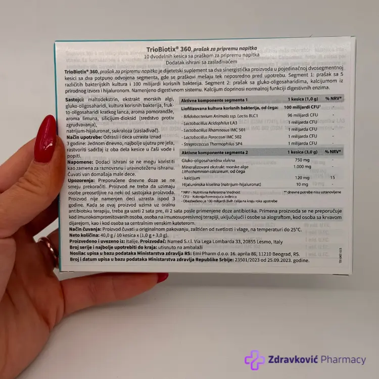 Triobiotix 360 - 10 dvodelnih kesica