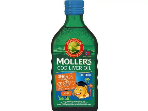 Moller's Omega 3 ulje jetre bakalara tutti frutti 250ml