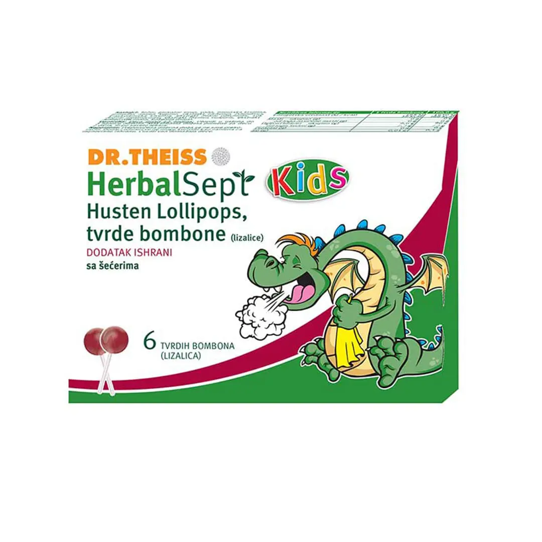 DR. Theiss Herbal Sept Kids lizalica protiv kašlja 6 kom