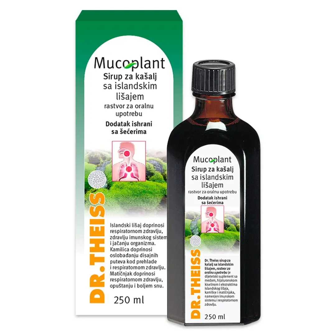 Dr.Theiss Mucoplant sirup za kašalj sa islandskim lišajem 250 ml
