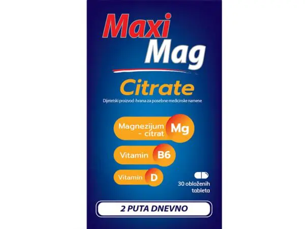 Maxi mag citrat 30 kapsula