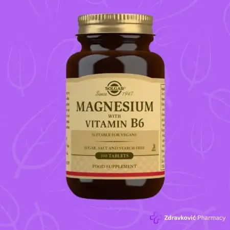 Solgar Magnezijum + vitamin B6