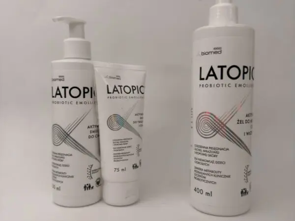 Latopic set Emulzija za telo 250ml+Krema za lice i telo 75ml - gratis Gel kupka 400ml
