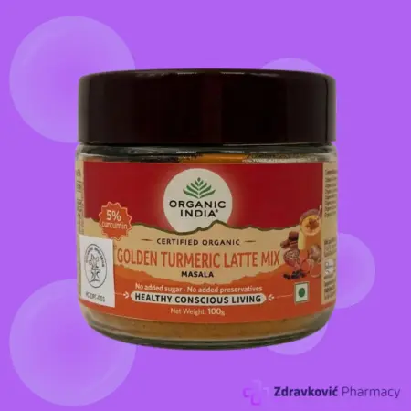 Organic India Golden Turmeric latte mix zlatno mleko