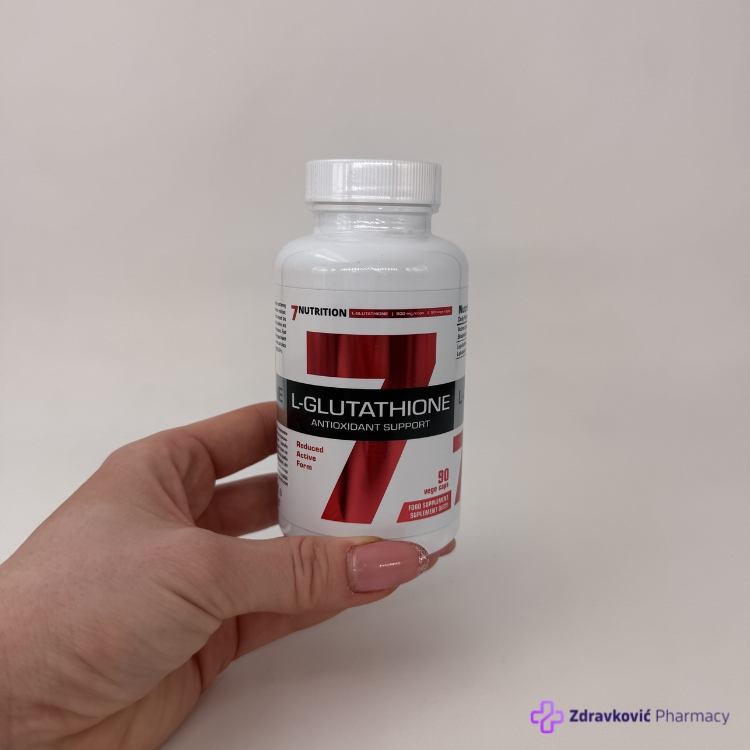 7 NUTRITION L-GLUTATHIONE 500MG 90 kapsula - Zdravkoteka