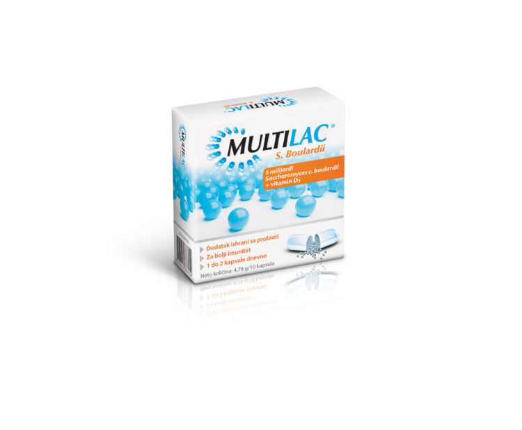 Multilac S. Boulardii, 10 kapsula