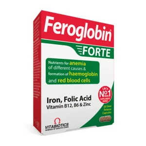 VITABIOTICS Feroglobin FORTE, 30 kapsula
