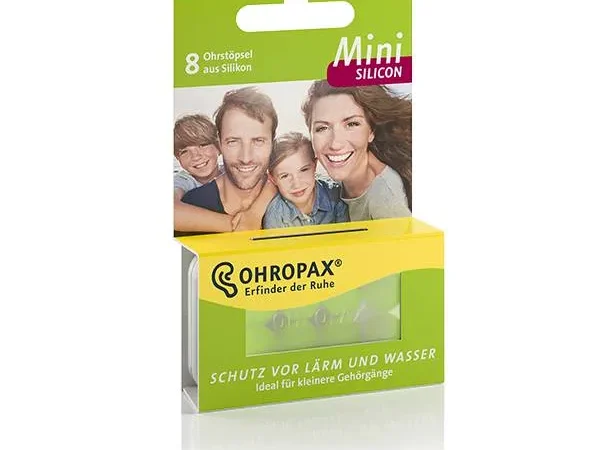 Ohropax mini silikon čepovi za uši, 8 komada