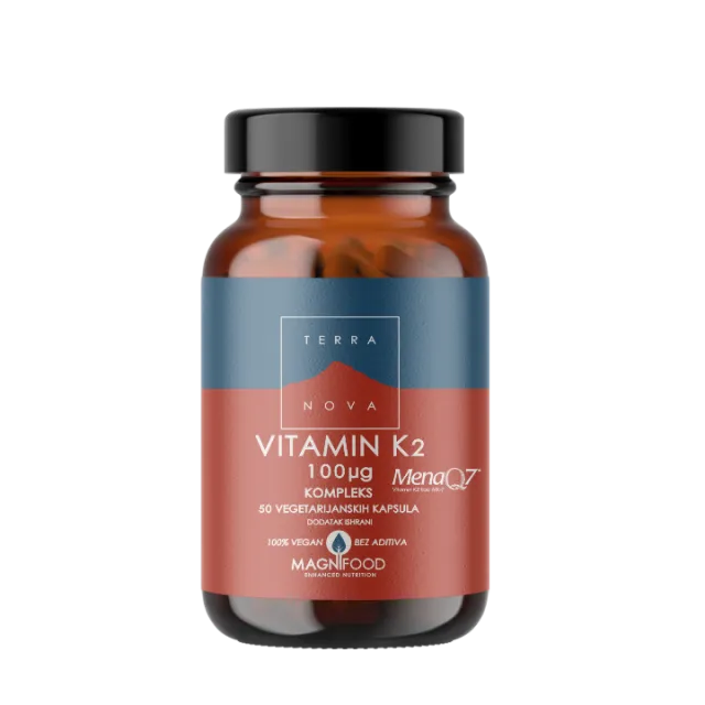 Terranova Vitamin K2 100mcg kompleks 50 kapsula