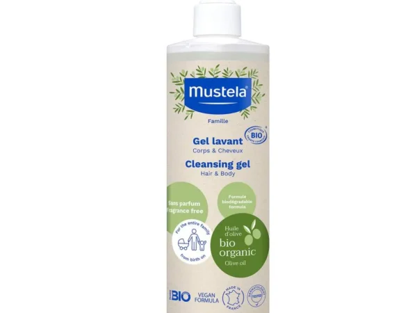 Mustela BioOrganic Gel za kupanje, 400 ml-XL