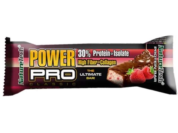 NATURETECH power pro choco strawberry proteinska čokoladica 80g