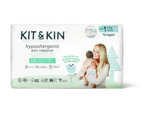 Kit & Kin pelene veličina 1 2-5kg 38 kom