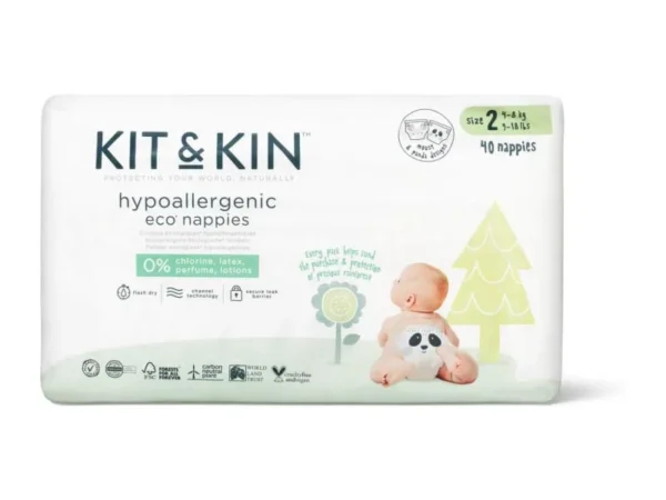 Kit & Kin pelene veličina 2 4-8 kg 38 kom
