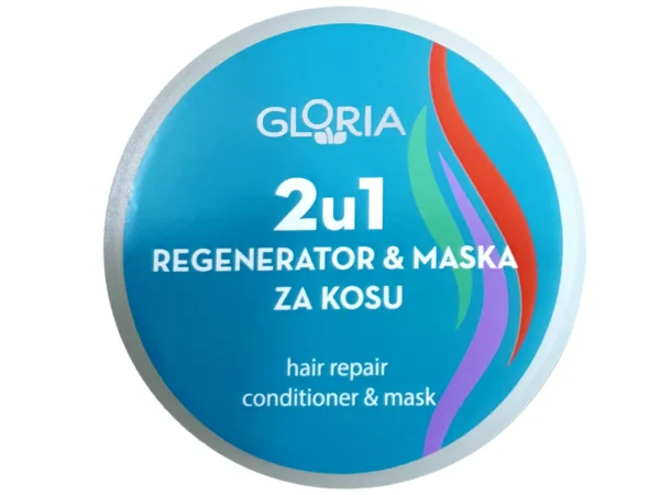 Gloria 2u1 regenerator i maska za kosu 200ml