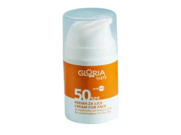 Gloria krema za lice SPF 50 za mešovitu do masnu kožu 50ml
