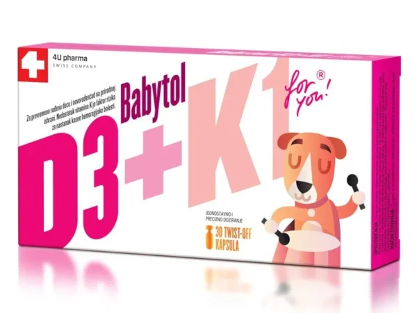 BABYTOL D3+K1 TWIST OFF 30 kapsula