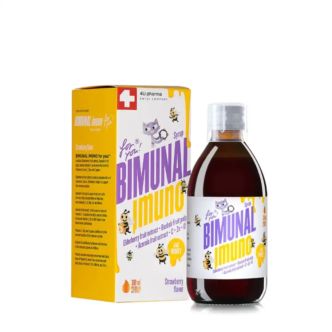 BIMUNAL IMUNO sol. strawberry 300ml