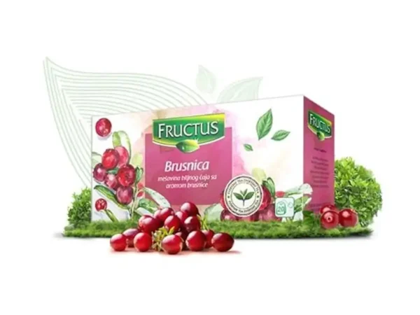 Fructus čaj brusnica, 20 kesica