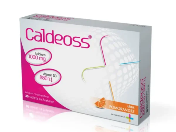 Caldeoss 800mg/1000IU, 30 tableta za žvakanje