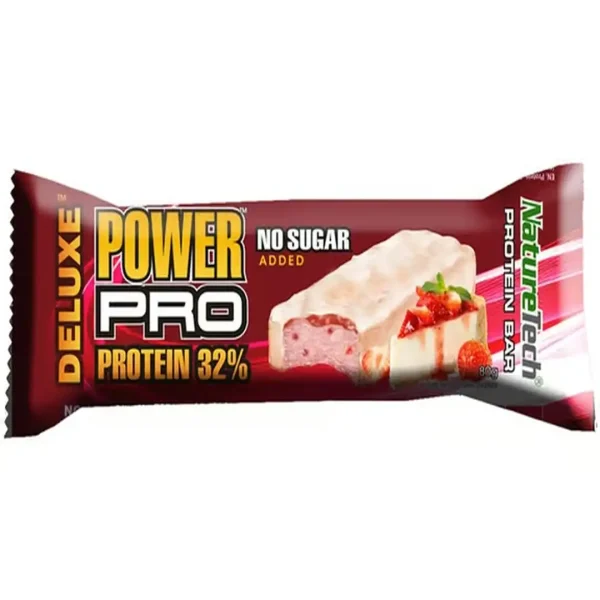 NATURE TECH PROTEINSKA ČOKOLADICA DELUXE N/S JAGODA CIZKEJK 80g