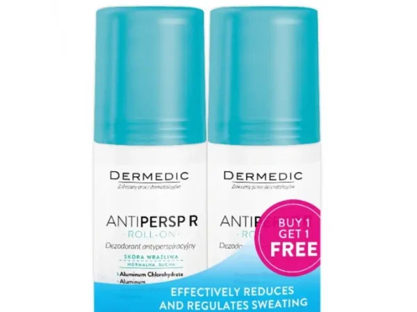 DERMEDIC ANTIPERSPIRANT ROLL-ON 1+1gratis
