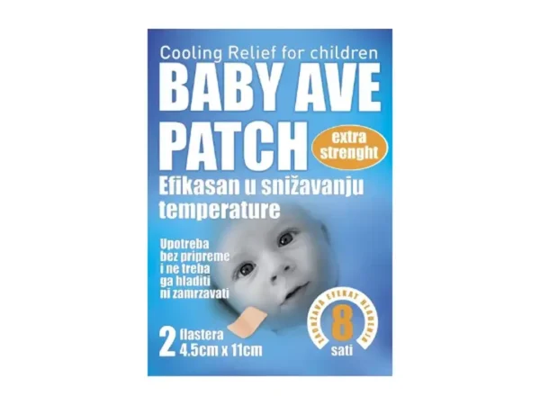 Baby AVE Flaster za smanjenje Temperature 2 Flastera