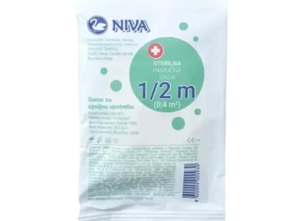 GAZA sterilna 1/2m NIVA