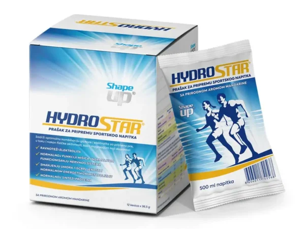 Hydrostar prašak za pripremu napitka za rehidraciju 12kesica