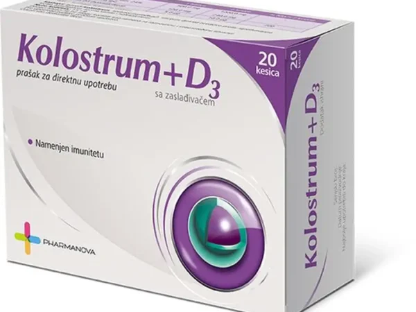 PHARMANOVA Kolostrum + D3, 20 kesica