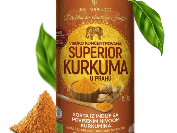JUST SUPERIOR Organska Kurkuma u prahu (5-6% kurkumina) - 150g