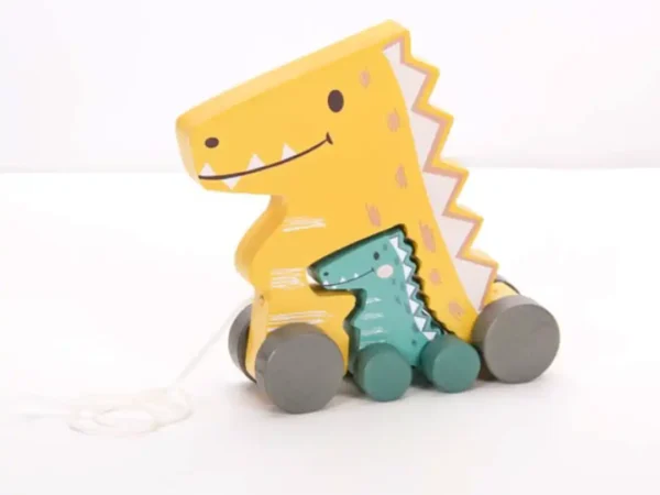 LULE Igračka na povlačenje – Mama i beba DINO