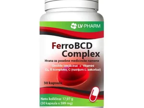LV-PHARM FERRO BCD COMPLEX 30 kapsula