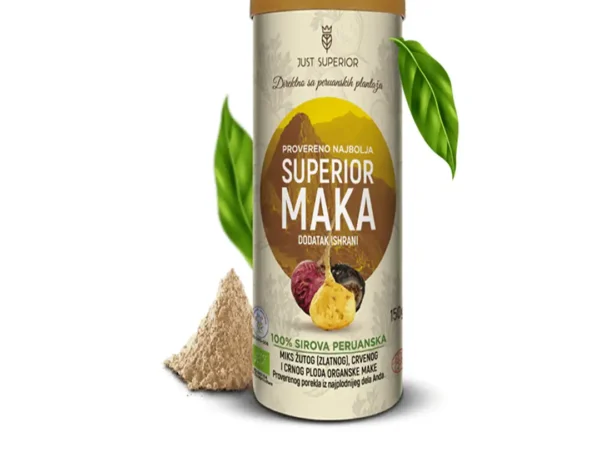 JUST SUPERIOR Zlatna organska peruanska sirova maka u prahu 150g