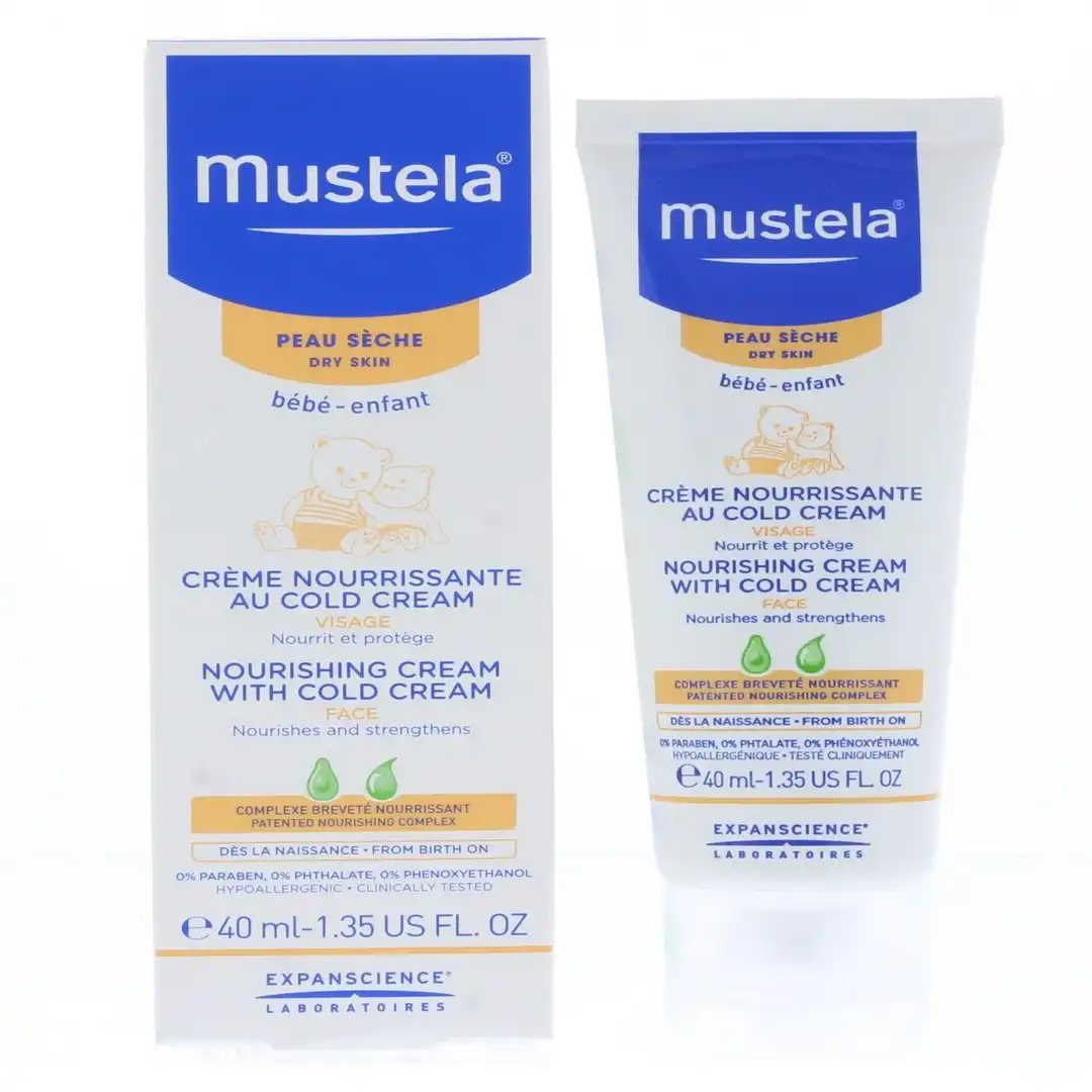 Mustela Cold hranjiva krema za lice, za bebe, 40 ml