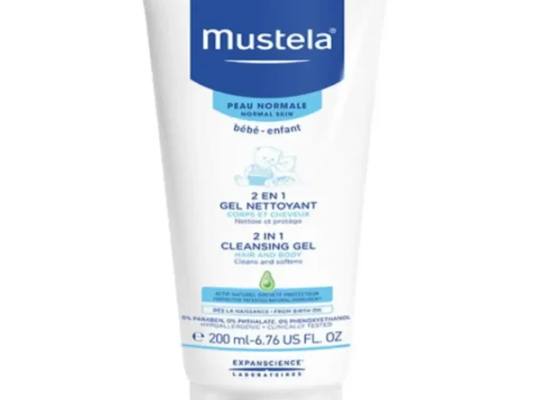 Mustela 2 u 1 šampon za pranje kose i tela 200 ml