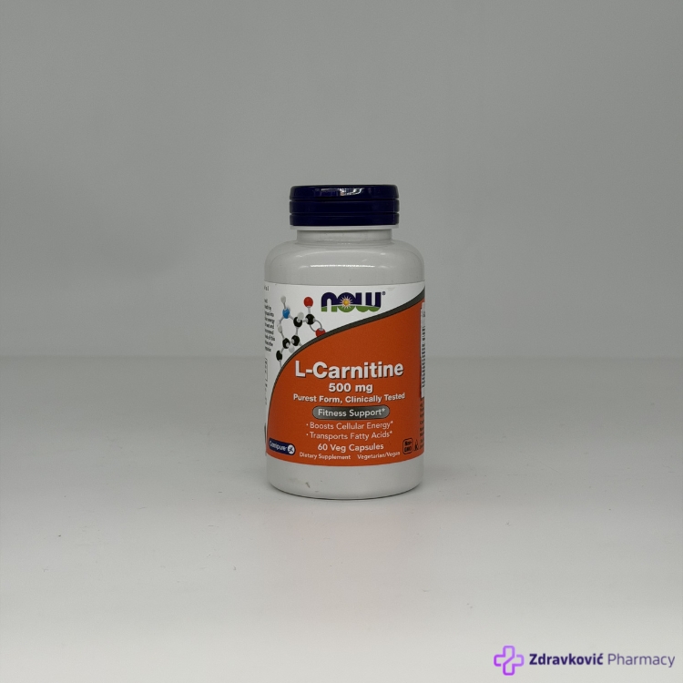 l carnitine cena u apotekama Now L-Carnitine 60X500Mg Kapsule NOW L-Carnitine 500 mg