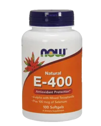 NOW Vitamin E-400 + Selenium 100mcg 100 kapsula