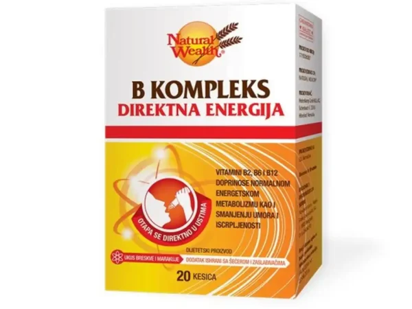 Natural Wealth B kompleks direktna energija 20 kesica