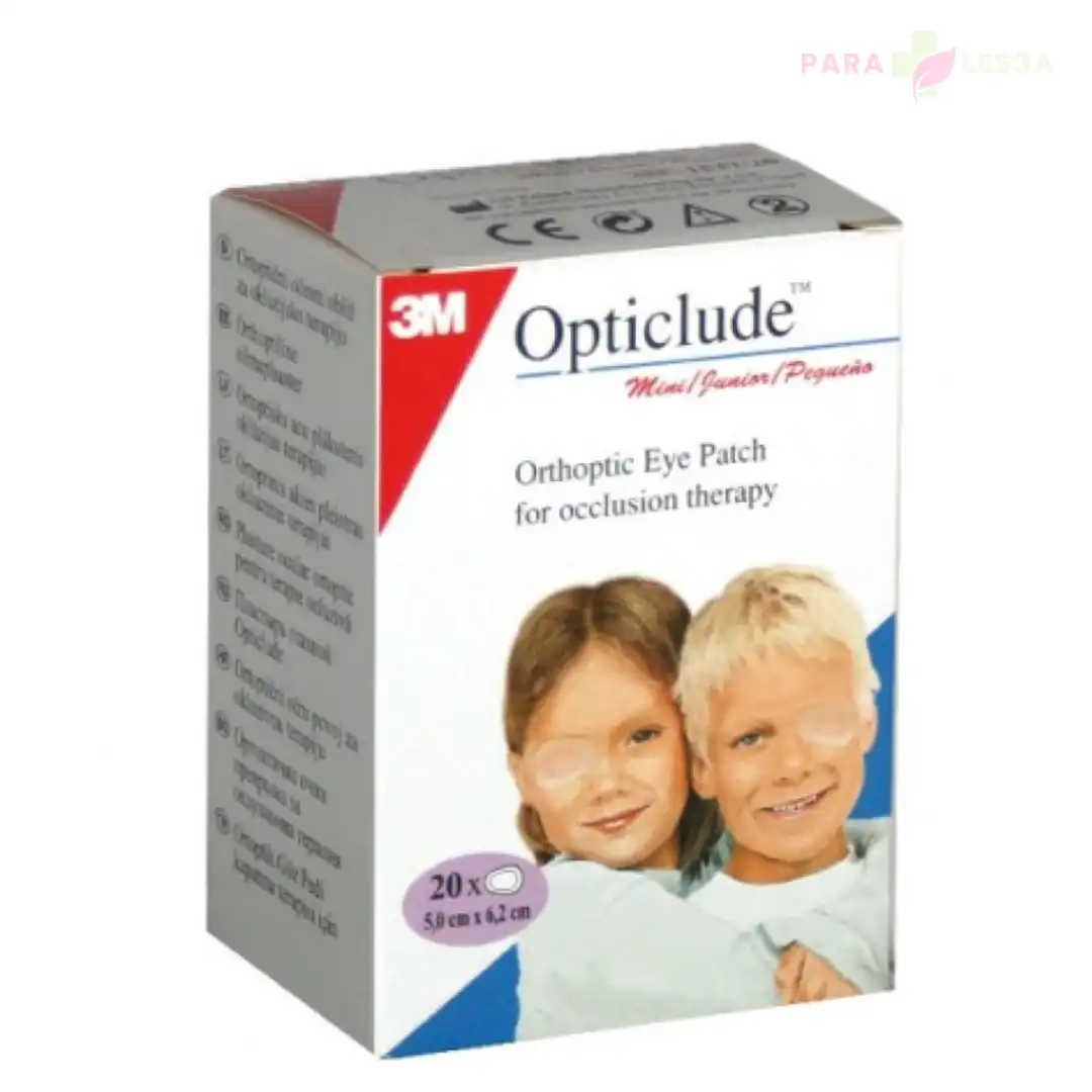 Opticlude Junior šareni flaster za oko, 20 komada