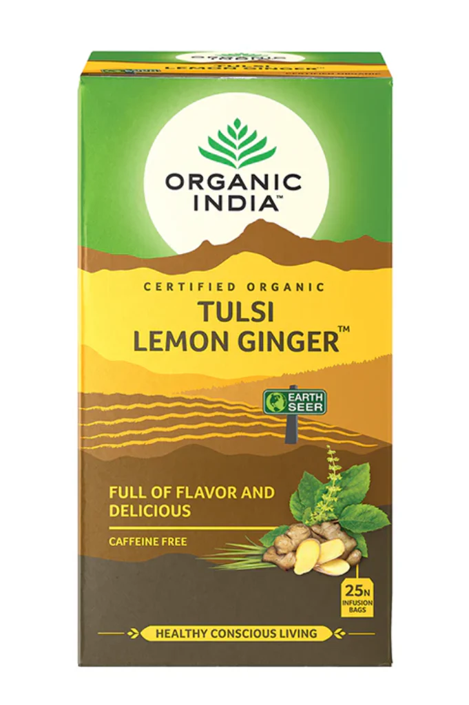 Organic India Tulsi Lemon Ginger čaj - 25 kesica