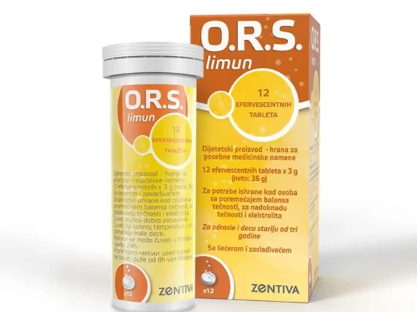 O.R.S. Limun šumeće tablete za rehidrataciju, 12 komada