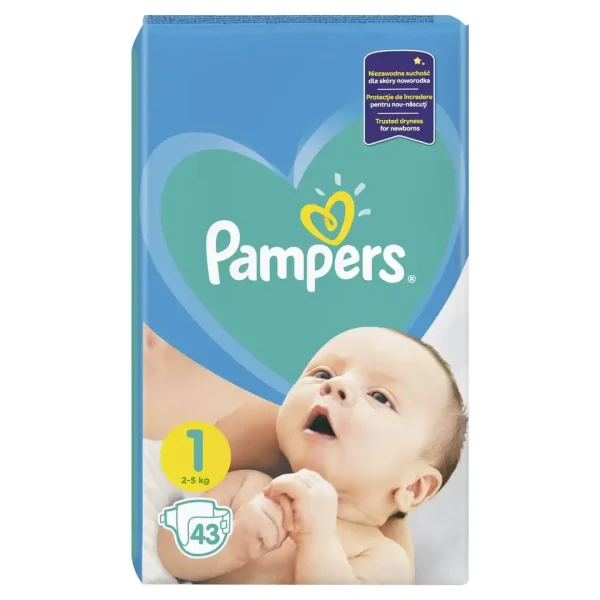 Pampers pelene VP 1 newborn 2-5kg 43kom
