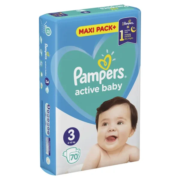 Pampers pelene active dry vel.3 6-10 kg 70komada