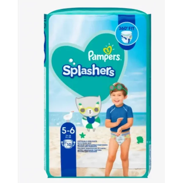 Pampers Splashers pelene za kupanje, CP 5 Junior, 10 komada